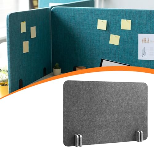 Desk Divider Felt Table Partition Acoustic Privacy Screen Noise Reducing Removable Panel Lightweight Structure Freestanding Suitable for Classroom, Dark Gray 40x50 cm - color: Dark Gray 40x50 Cm