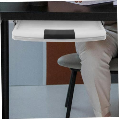 LIFKOME Keyboard Tray Slide Desk Mount Under Desk Keyboard Tray Ergonomic Wrist Support Quiet