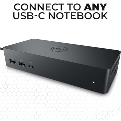 Crossery Dell UD22 Docking Station Bundle - Includes Dell Universal Dock UD22, HDMI & Ethernet Cable, 130W Power Adapter - USB-C Laptop Docking Station - Efficient Connectivity Solution (Renewed)