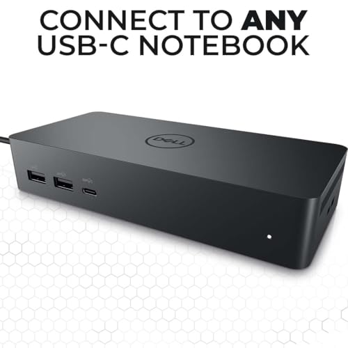 Crossery Dell UD22 Docking Station Bundle - Includes Dell Universal Dock UD22, HDMI & Ethernet Cable, 130W Power Adapter - USB-C Laptop Docking Station - Efficient Connectivity Solution (Renewed)