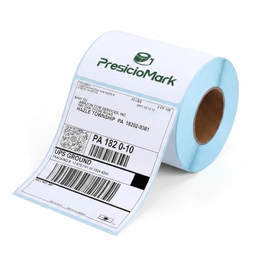 250 Labels 1 Rolls 4"×6" Direct Thermal Shipping Labels | Perforated and Strong Adhesive, Compatible with JADENS, ASprink, Phomemo, Rollo, Zebra, Omezizy and Other Thermal Printers - size: 1 Rolls | 250 Labels, style: Roll