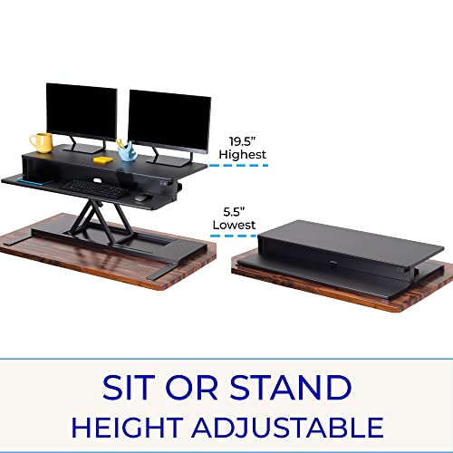 Stand Steady Flexpro Power 40 Inch Electric Standing Desk | Electric Height-Adjustable Stand up Desk | by Award Winning Holds 2 Monitors + Laptop! | Easy Quiet Adjustments! (Black) (40") - size: 40 Inch