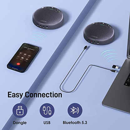 EMEET Luna Plus Kit Conference Speaker and Microphone with 8+1 Mics - size: Luna Plus Kit for 14