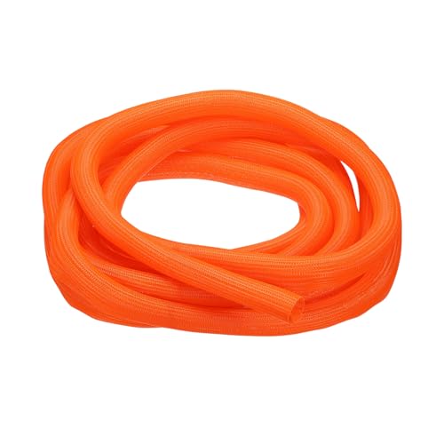 MECCANIXITY Split Sleeve Wire Loom Braided Sleeve 1-1/8" 25Ft Orange - color: Orange, size: 1-1/8" x 25Ft