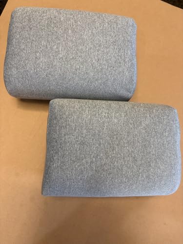 Armrest Cushion for Office Chairs - Soft Elbow Support Pad with Non-Slip Bottom, Fits Most Chairs 2-Piece (Gray) - color: Gray