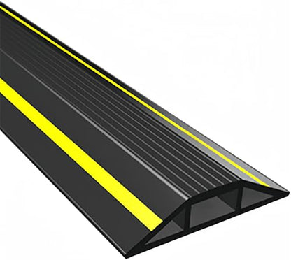 10FT Floor Cord Cover, Heavy Duty PVC Floor Cable Cover,Wire Cover to Protect Wire Prevent Cable Trips for Home Office,Cavity Size 0.94" by0.4 - size: 3 Channel 10 ft
