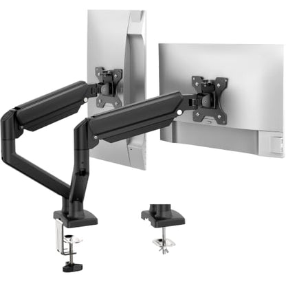 GRIFEMA Gas Spring Monitor Mount for 13-32″, Dual Monitor Arm, Easy Install | Full Motion Adjustable 360° Rotate Swivel Tilt, Up to 19.8 Lbs Each, VESA 75/100mm, Monitor Stand for Home Office Gaming Desk - size: Dual Arm
