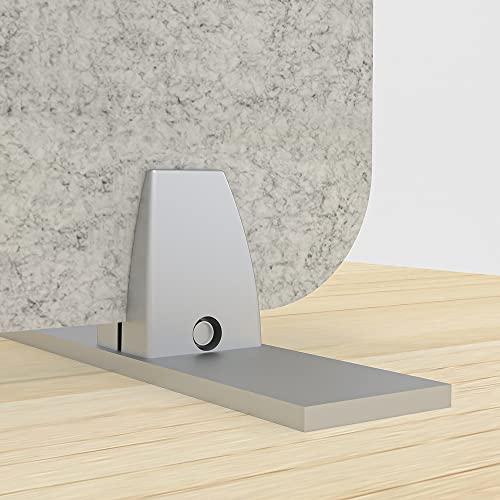 Freestanding Acoustic Desk Divider with Mount | Eco-Friendly Privacy Screen Panel | Noise Reducing Desk Partition | Tackboard Option & Easy to Install | Made from Recycled Plastic | Dark Blue | 18x47 - color: Dark Blue, size: 18" X 47"