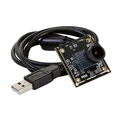 Arducam 1080P Low Light WDR USB Camera Module for Computer, 2MP 1/2.8” CMOS IMX291 100 Degree Wide Angle Mini UVC Webcam Board with Microphone, 3.3ft/1m Cable for Windows Linux Mac OS - size: 100°(D), Low Light