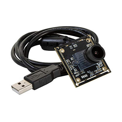 Arducam 1080P Low Light WDR USB Camera Module for Computer, 2MP 1/2.8” CMOS IMX291 100 Degree Wide Angle Mini UVC Webcam Board with Microphone, 3.3ft/1m Cable for Windows Linux Mac OS - size: 100°(D), Low Light