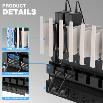 POCHAR 10-Device Open Charging Station for Chromebooks, iPads & Tablets - size: 10 Tablet/Chromebook