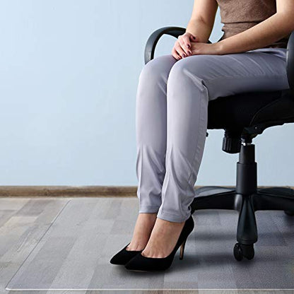 Cleartex Floortex Megamat Extra Thick 46-inch x 60-inch Rectangular Chair Mat for Hard Floors & Carpets, Polycarbonate (FCM121525ER) - size: 46" x 60"