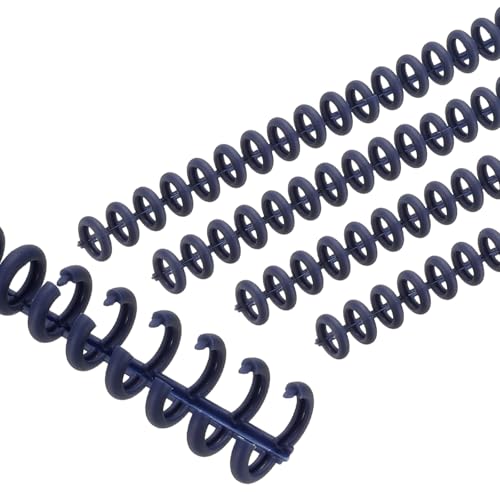 PATIKIL 8.5mm(0.3") Spiral Binder Ring,20 Pcs 30 Rings 25 Sheet Capacity Comb Binding Spines for Binding Paper Sheets Notebook Calendar Picture Album, Dark Blue - color: Dark Blue