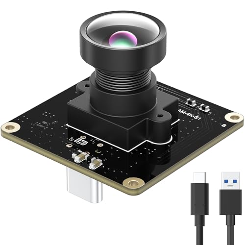 USB 3.0 UVC Camera Module with IMX415 Sensor, 4K@30FPS & 1080P@60FPS, Plug and Play for Windows/Linux/Mac/Android/Raspberry Pi/Jetson Nano/ARM Boards