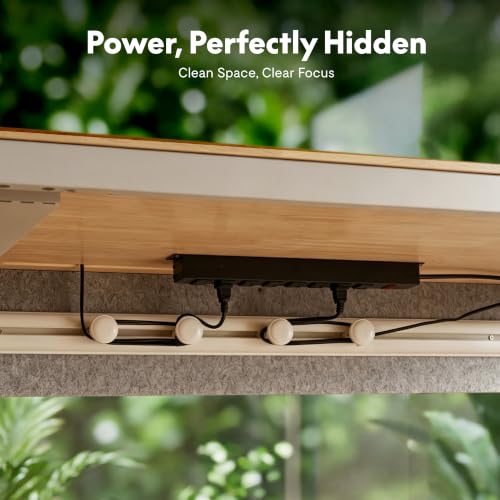 FLEXISPOT E3Q-PRO 4-Leg Standing Desk, 55"x28" Rubberwood, Natural