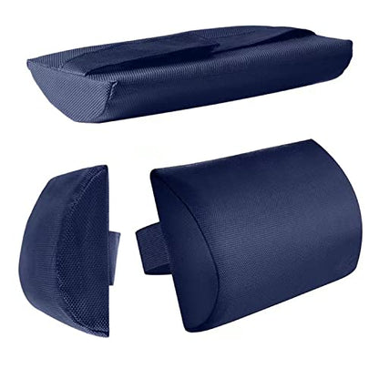 Zero Gravity Chair Set of 2 Replacement Pillow Headrest with Elastic Band, Universal Soft Removable Padded Cushion Head Pillow for Zero Gravity Lounge Chair, Folding Patio Lawn Recliner Chairs, Blue - color: Blue, size: 2 Pack