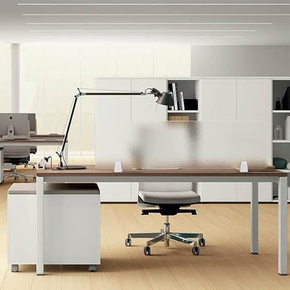 Acrylic Desk Dividers - Removable Clamp-on Privacy Partition Panel for Workstation, Library, School - Free Standing Portable Table Screen - size: 40*40cm