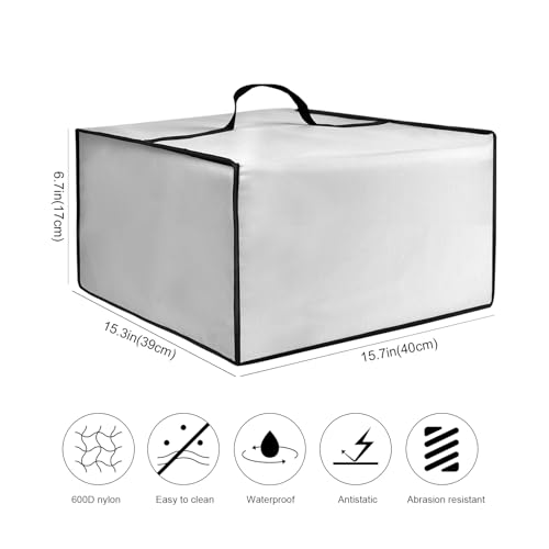 Printer Dust Cover for Canon PIXMA TS4320/PIXMA TS6520 Inkjet Printers | Printers Universal Anti-static Protective Nylon Covers Case for Brother Smart 1360 Inkjet Printer (Cover Only) - color: Silver
