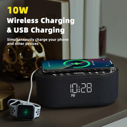 Sound Machine Alarm Clock for Bedrooms with 21 Soothing Sounds