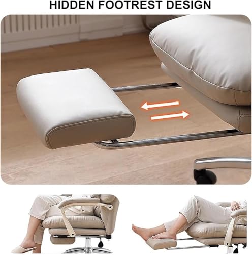 Executive Swivel Office Chair with Footrest Comfortable Task Chair for Office and Work Use