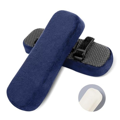 ZNCMRR 2 Pack Office Chair Armrest Pads Covers with Memory Foam(Blue) - color: Blue