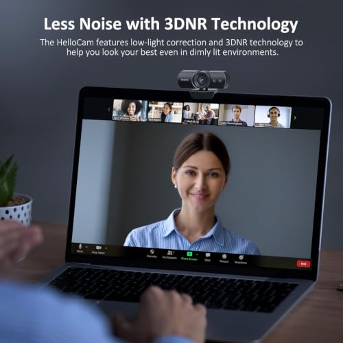 NexiGo HelloCam, 1080P Webcam with Windows Hello, True Privacy, Automatic Electronic Shutter, Computer Camera, Microphone, Facial Enhancement, HD USB Web Cam - style: Webcam with Windows Hello