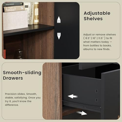 ModernMate Office Storage Cabinet with 3 Drawers, Filing Cabinet for Office