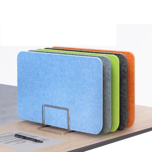Desk Privacy Divider, 4 Pack Acoustic Freestanding Desk Divider, Noise Reducing Desk Privacy Panel for Classroom Table Standing Sound Proof Dividers(Black,30X40cm) - color: Black, size: 30X40cm