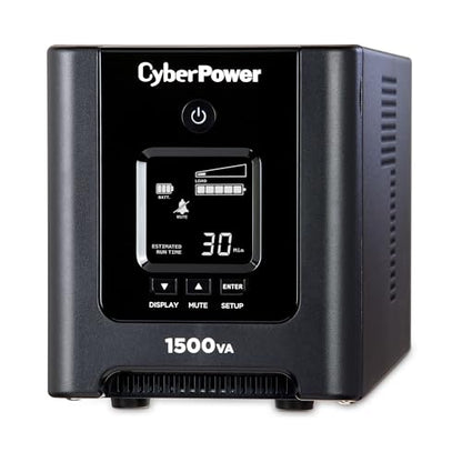 CyberPower OR1500PFCLCD PFC Sinewave UPS System, 1500VA/1050W, 8 Outlets, AVR, Mini-Tower - size: 1500VA