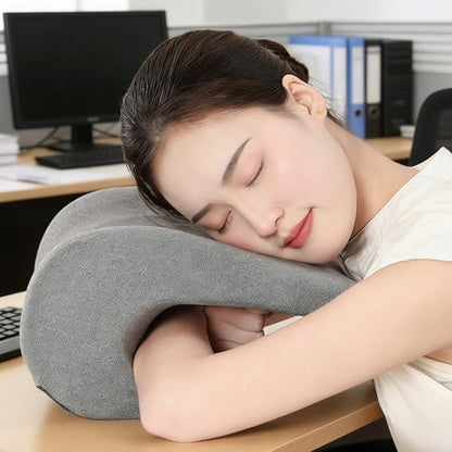 Headrest Cushion Attachment for Desk Computer Offices Chair Memory Foam Ergonomic Neck Pillow for Napping Sleep Neck Pillow