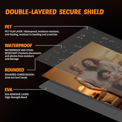 Lamtetur Thermal Laminating Pouches 9X 11.5Inches Letter Size 3Mil 200Pcs | Hold 8.5 x 11,Hot Laminate Films,Clear Laminator Papers,Lamination Sheets for certificates, signs,artwork, bank card, ID card - style: 3MIL-200sheets