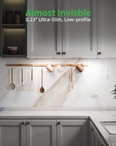 Plug-in Under Cabinet Lighting, Dimmable Counter Lights for Kitchen, 2pcs 12 Inch, Cold White 6000K Linkable USB Led Closet Light, Wired Indoor Night Lights Bar for Desk, Sink,Workbench - color: Cool White, size: No motion sensor-2 pack
