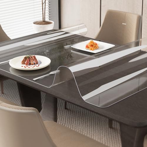 Oterri Clear Writing Desk Pad, 36’’x20” Heat Resistant Waterproof PVC Round Edge Durable Desk Protect Mat, Anti-Static Writing Mat Table Protector - size: 20" x 36"