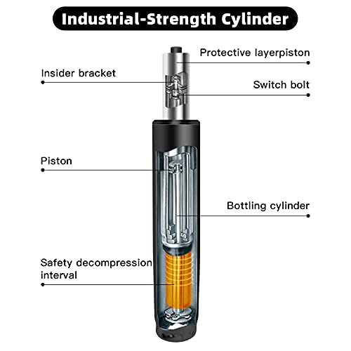 Heavy Duty Gas Lift Hydraulic/Pneumatic Piston for Office Chair,Desk Chair Base Replacement Reinforced Metal Leg