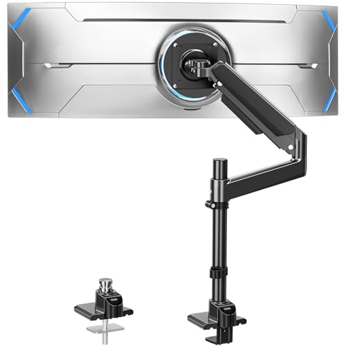 Heavy Duty Single Monitor Mount for Max 49" Ultrawide Screens - style: Ultrawide Desk Mount