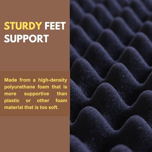 Foot Stool Under Desk, Ergonomic Foot Rest Under Desk Pillow for Improved Posture, Work from Home Essentials & Gaming Desk Accessories, Versatile Footrest for Couch, Office & Car with Massage Texture