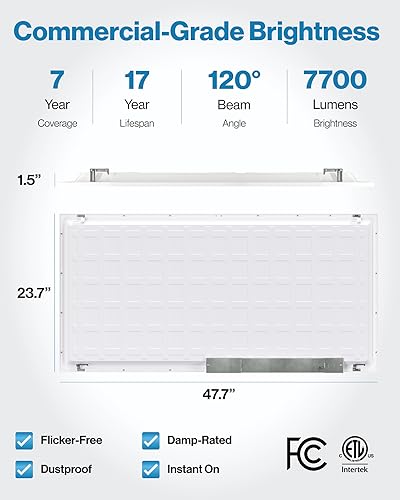 Sunco 24 Pack 2x4 LED Flat Panel Lights, 3CCT Selectable, 40-60W, Dimmable | 7700LM, Selectable Wattage 40W/50W/60W, 3CCT Options 4000K/5000K/6000K, 0-10V, Drop Ceiling Office Lighting Fixture - size: 2x4