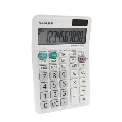 SHARP EL330W Twin Power XL 10-Digit Display