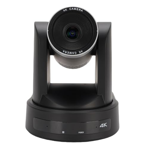 Bewinner 4K Conference Room Camera System, AI Auto Tracking PTZ Camera, 12X Optical Zoom, USB3.0 Conference Webcam with Remote Control for Online Meetings (US Plug)