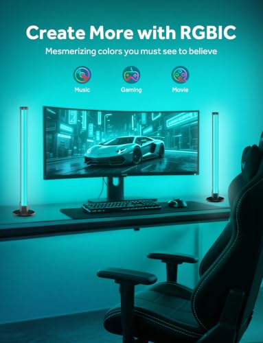 Smart LED Light Bars, Gaming Lights RGB IC Light Bar for Room, TV Backlight - size: 17.3 inch