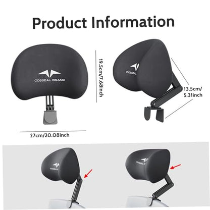 Office Chair Headrest Attachment Adjustable & Detachable Office Chair Headrest Ergonomic Neck Support for Office Chair Memory Foam Mesh Head Pillow Head Rest