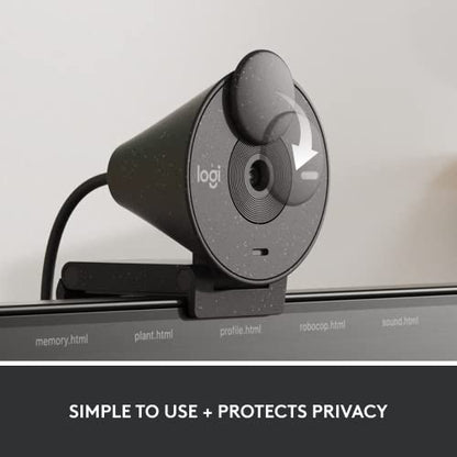 Logitech Brio 305 Full HD 1080P Business Webcam with Privacy Shutter