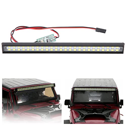 48pcs LED RC Roof Lamp for RC Car, Wireless Remote Control Light Bar with 3 Modes, Universal Fit for HPI Axial HSP Crawler Accessories