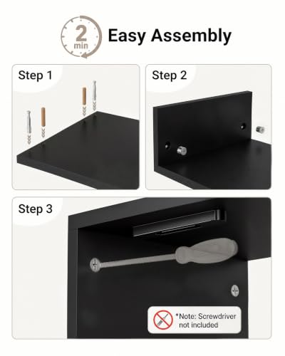 1home Ergonomic Monitor Stand Riser, 21.3 Inch Wood Desktop Stand with Cellphone Holder and Cable Management, Black - color: Black, size: 21.3 x 10 x 4 inches