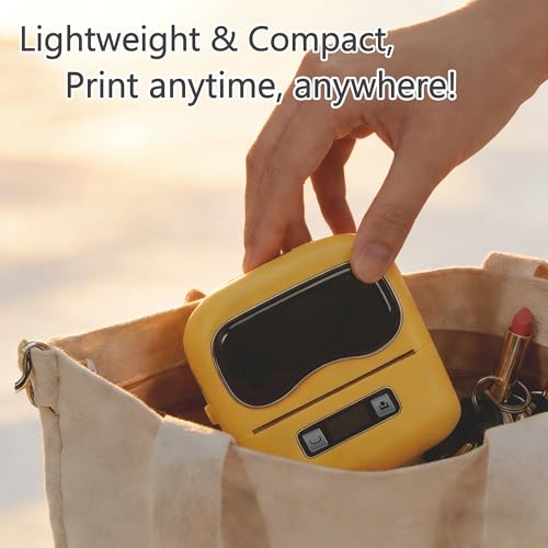 Label Printer, Rechargeable Label Maker Machine with Tape(70×40mm)