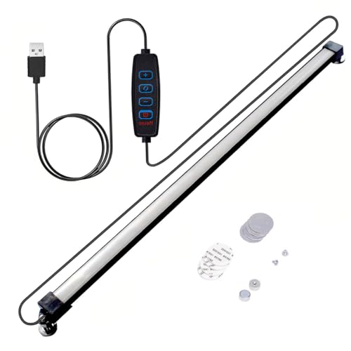 Under Cabinet Led Lighting, 12 Inch Led Light Strip Bar, Daylight White 6500K USB Led Light, Small Thin Led Under Counter Lighting (3 Color Temperature,Dimmable, 12.6 Inch Opal mask) - color: 3 Color Temperature,Dimmable, size: 12.6 Inch Opal mask
