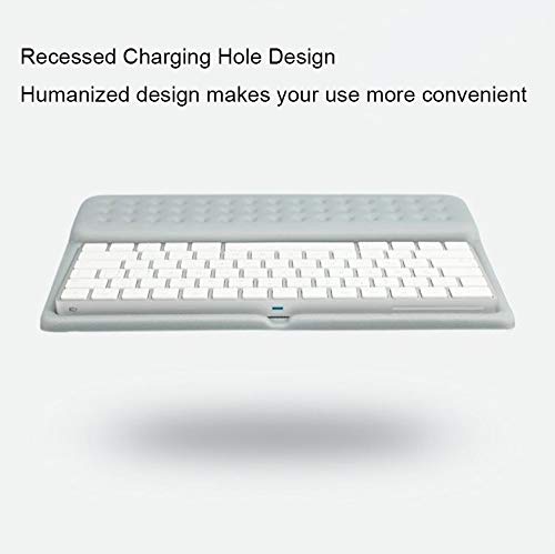 2 in 1 Keyboard Wrist Rest Pad Wrist Support Keyboard Mat Wrist Rest Mouse Pad for Apple Magic Keyboard 2 (Gray)