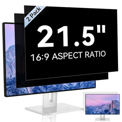 [2 Pack] 21.5 Inch Computer Privacy Screen for 16:9 Widescreen Monitor - size: 21.5" (16:9)