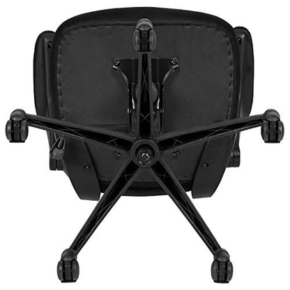 Flash Furniture Mesh Swivel Ergonomic Office Chair, Black, 5-Pack | Flip-up Arms - Set of 5, Mid-Back, Mesh Back - color: Black Mesh, size: Set of 5