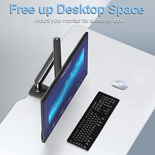 Single Monitor Mount Arm Fits up to 32 Inch, Desk Mount Holds 4.4-19.8lbs Computer Screen, Full Motion Monitor Desk Mount, VESA Mount 75x75, 100x100 - style: Single Desk Mount